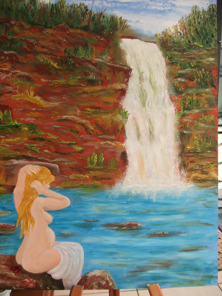 Baigneuse à la cascade